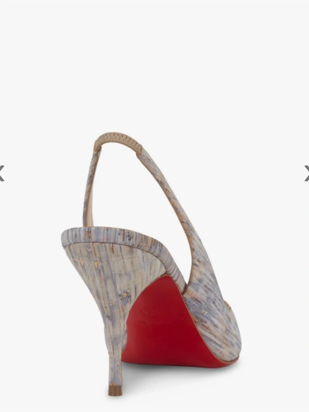 christian louboutin clare naturalle sling backs - Picture 14 of 16